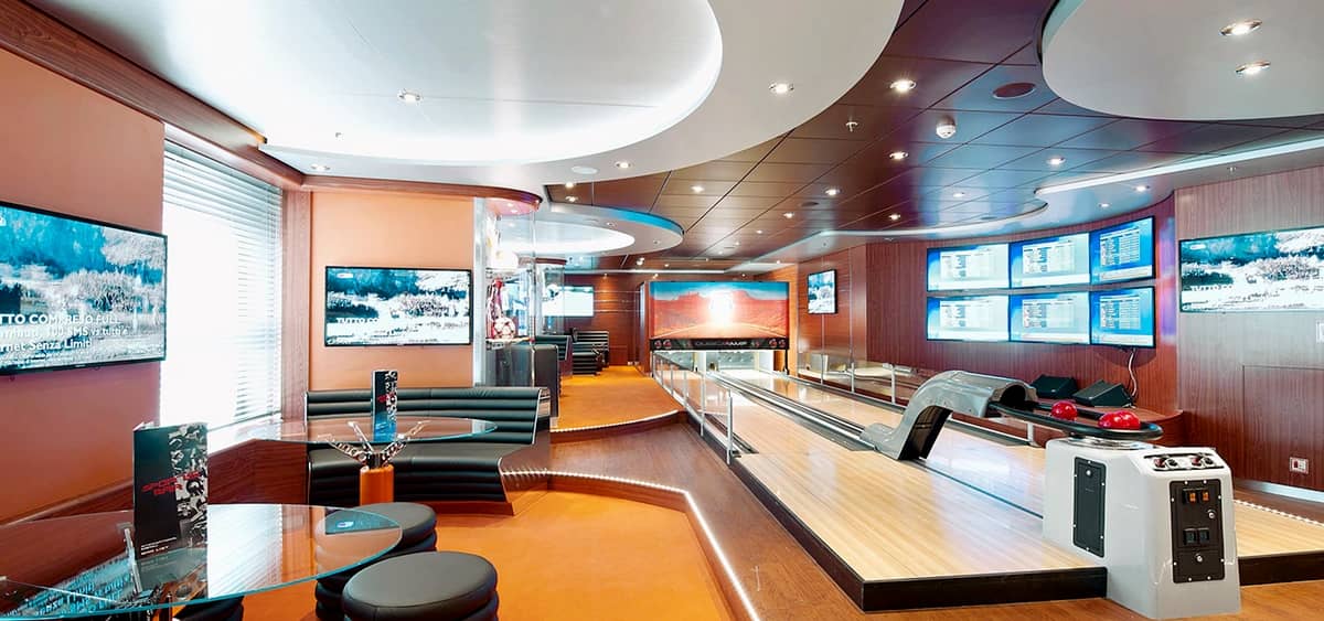 3- SPORTS BAR BOWLING — LIVE MATCHES AND FUN AT SEA
