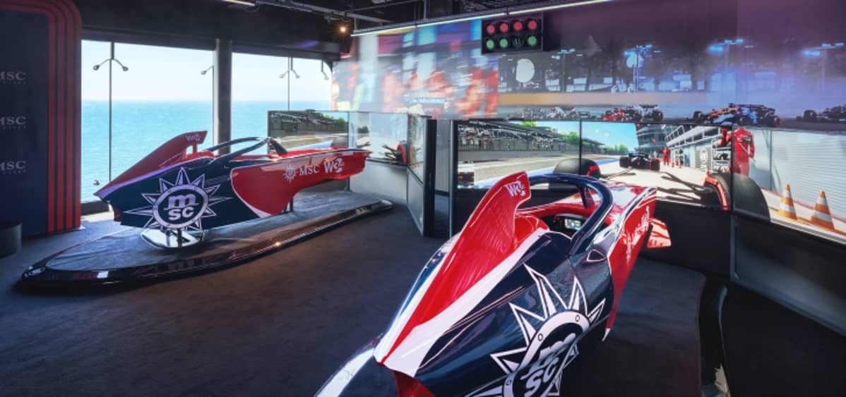 4- BOWLING AND F1 SIMULATORS <br> STRIKES, TURNS, AND THRILLS