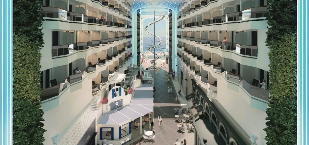4- THE PROMENADE & LED DOME <br> AN IMMERSIVE CENTRAL PROMENADE