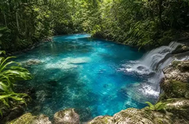 At the Blue Hole