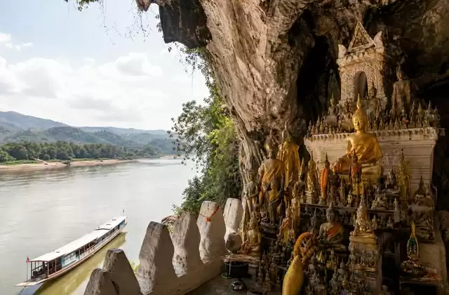 At the Pak Ou Caves