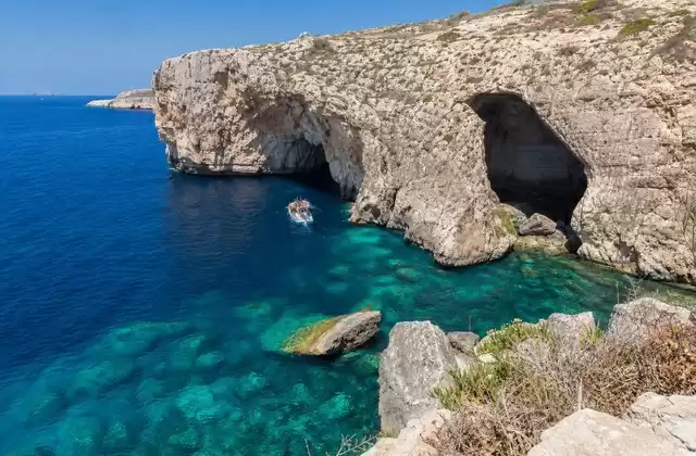 At Blue Grotto