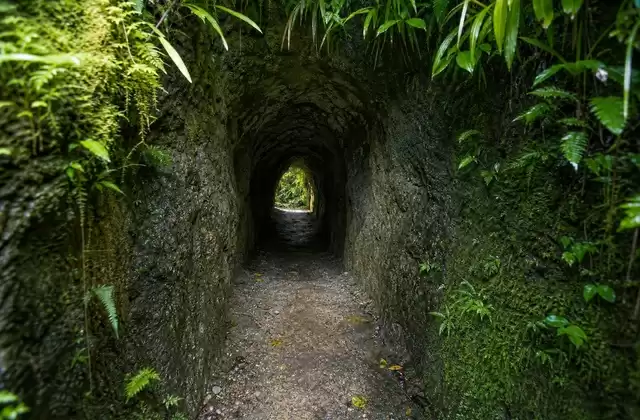 In the Japanese tunnels