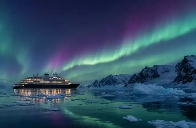 The northern lights late in the season