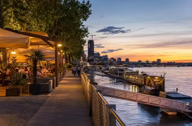 Danube riverfront promenade