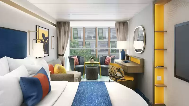 Family Cabin with Balcony and Surfside View