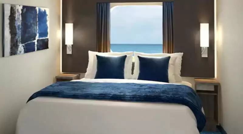 Oceanview stateroom with bay window