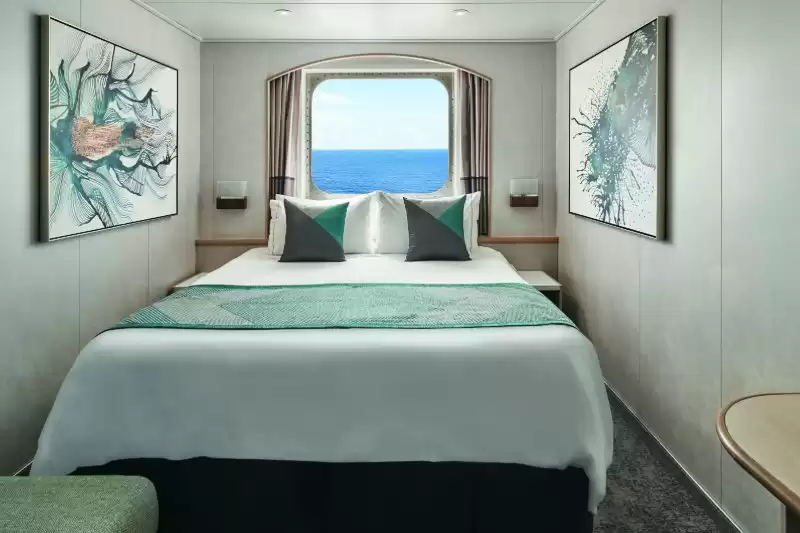Oceanview stateroom with bay window