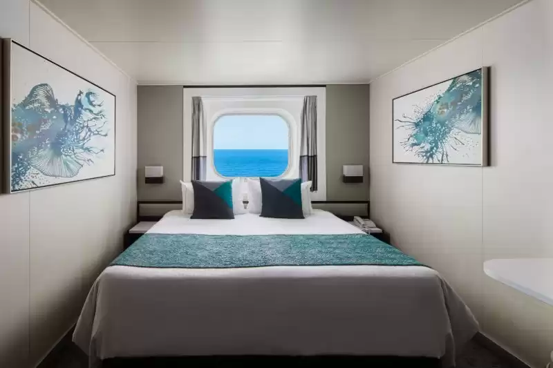 Oceanview stateroom with bay window
