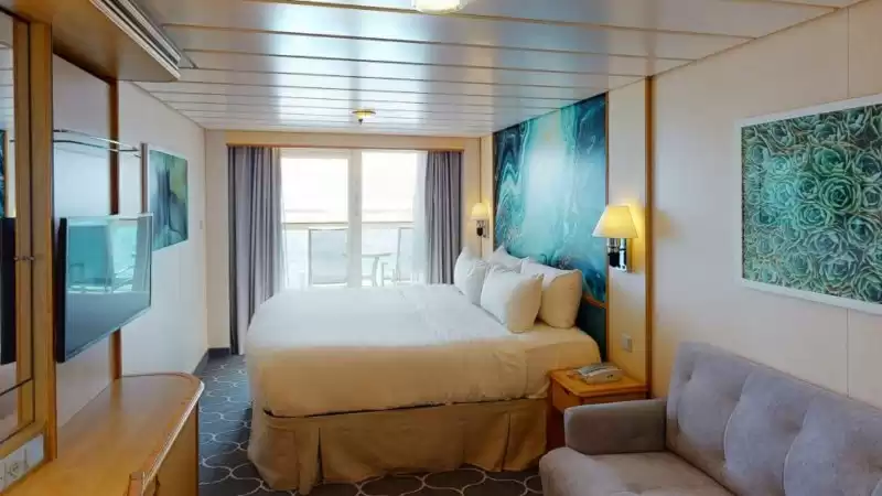 Spacious Ocean View Balcony Stateroom – Sunset View