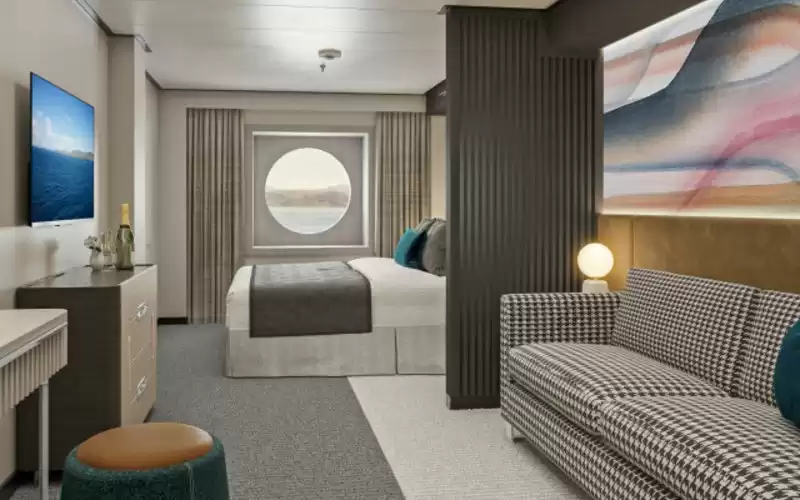 Oceanview stateroom with Large Porthole