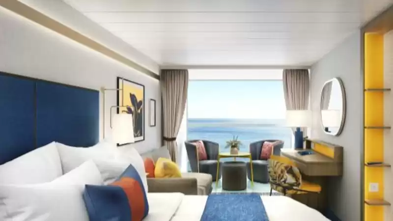 Cabine spacieuse Infinite avec balcon avec vue sur l'océan
